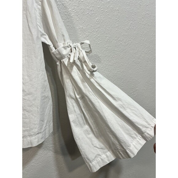 Free People So Obviously Yours Bell Sleeves Top Blouse in White MSRP $98 Size Xs - Picture 5 of 7